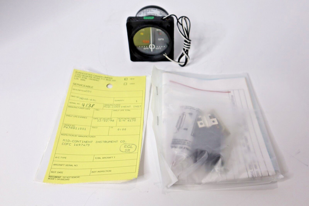 Mid-Continent Instrument MD40-61L Course Deviation Indicator 2010056-61L (NEW)