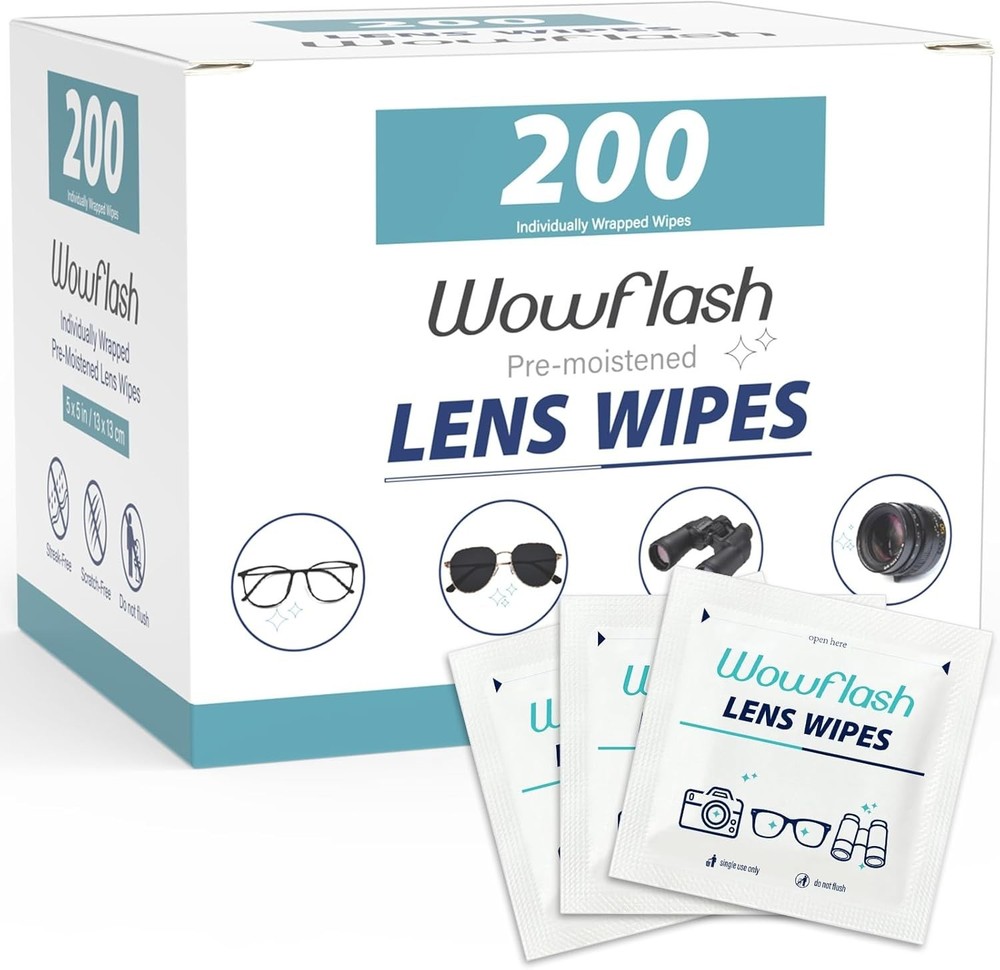 Individually Wrapped Eyeglass Cleaner Wipes