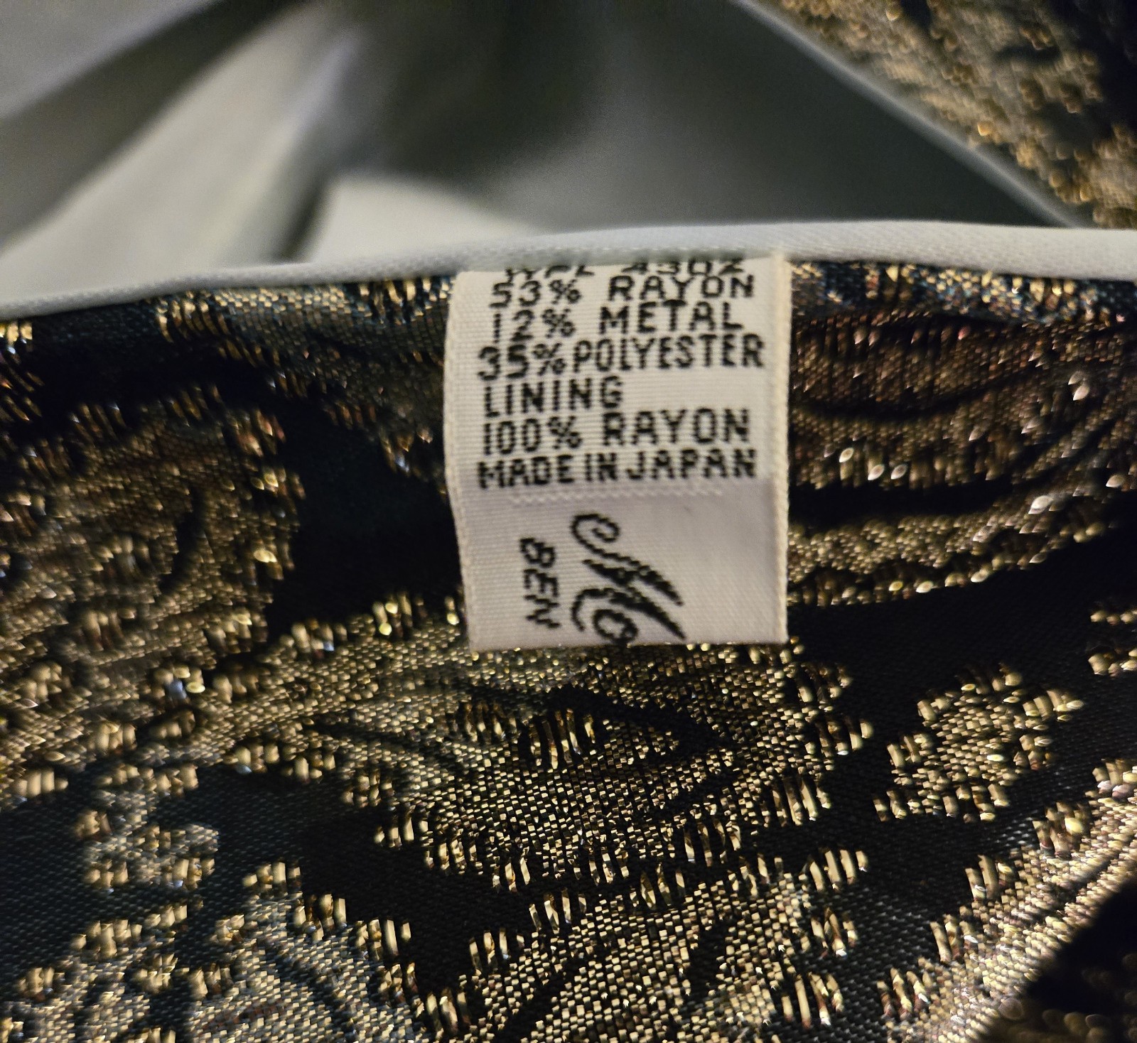 MODE MAKER Ben Goodman Evening Wrap Scarf Table Runner GOLD SILVER BLACK 70"x17"