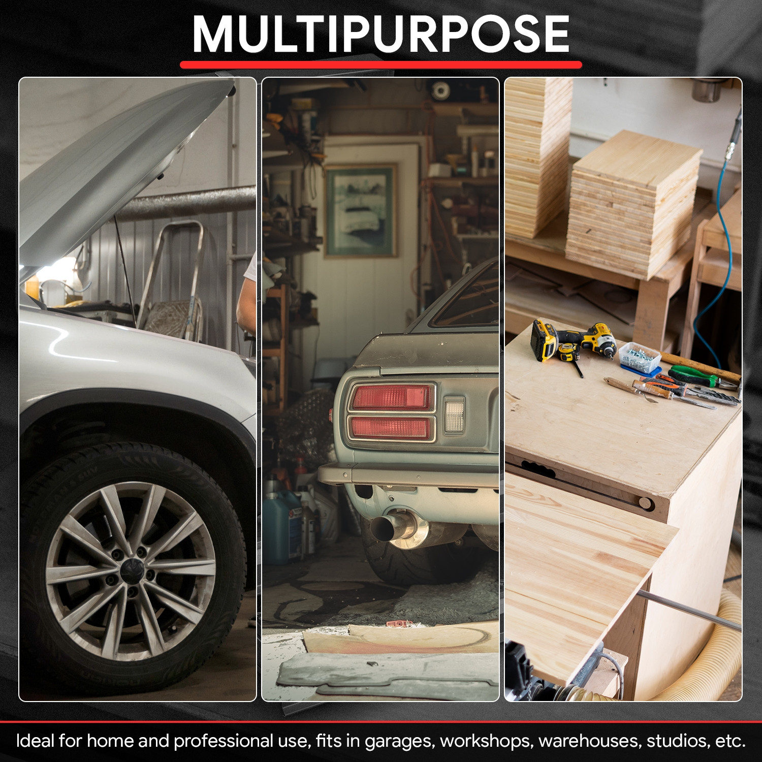 Detachable Stool Heavy Duty Mechanic Rolling Work Shop Seat w/ Tool Tray Green