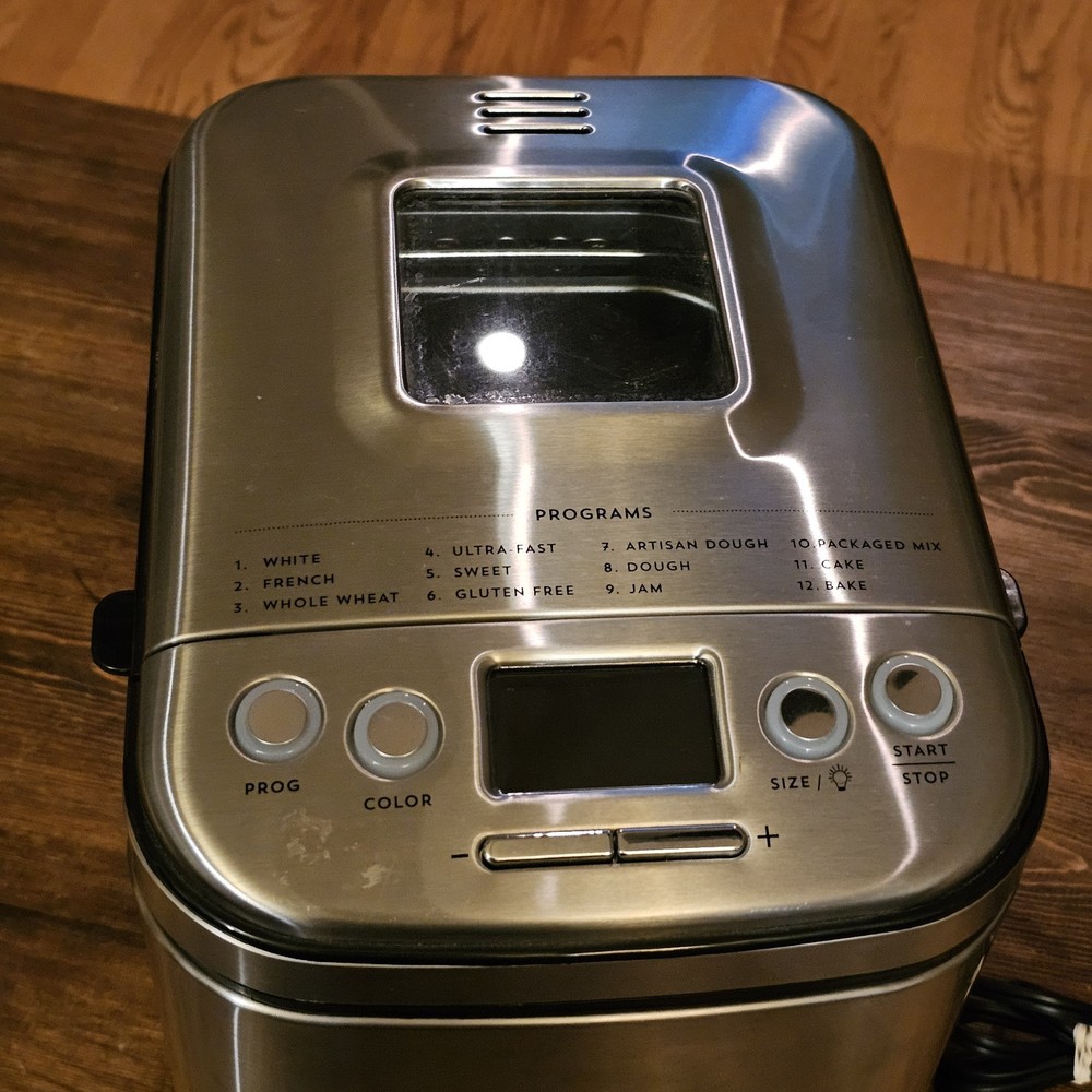 Cuisinart CBK-110 Automatic Bread Maker Stainless Steel Tested Clean Intertek
