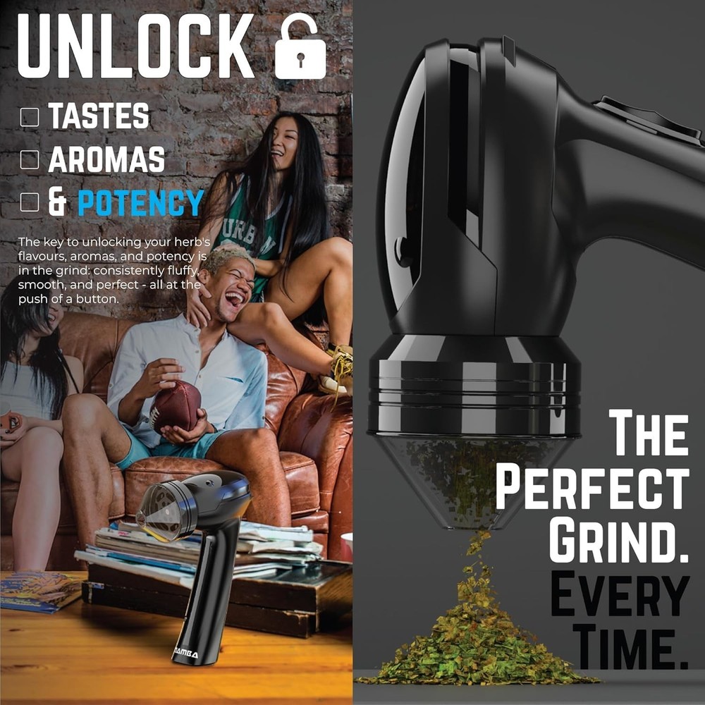 Mamba Electric Herb & Spice Grinder Kitchen Use Compact Powerful.