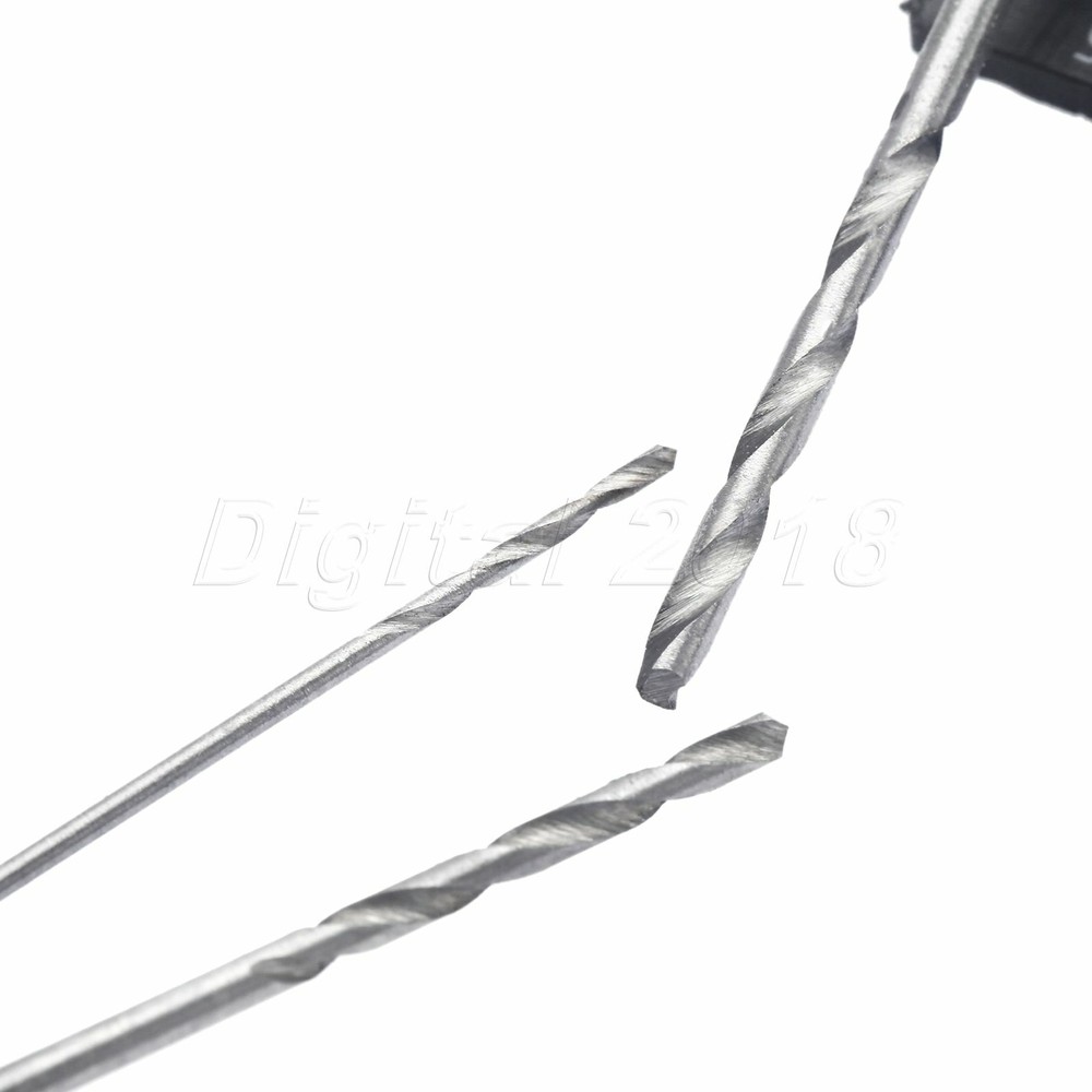 20pcs Tiny Micro HSS Twist Drill Bit Set 0.3mm-1.6mm Model Craft Tool with Case
