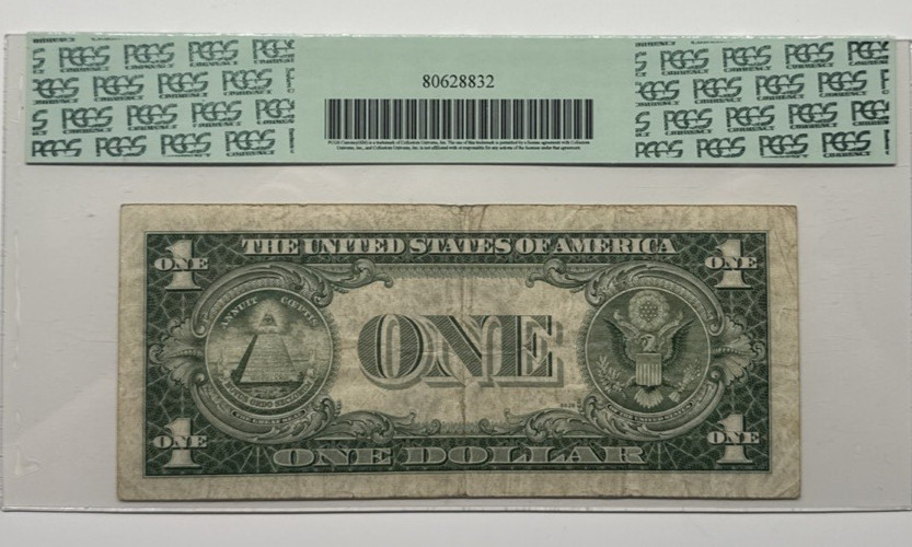 PCGS 25 VF 1935 1$ STAR NOTE MISALIGNED OVERPRITN ERROR 3958G