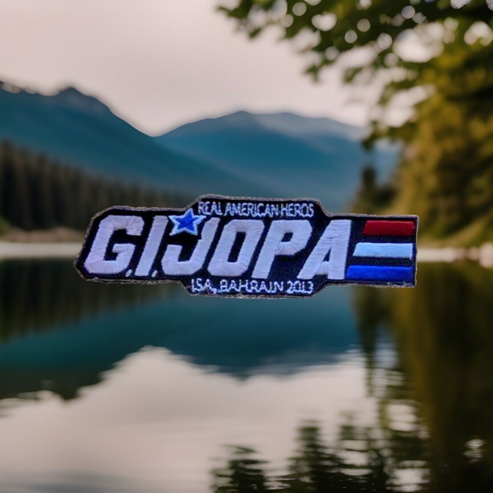 G.I. JOPA Navy Squadron Isa, Bahrain Deployment Patch; Hook Loop; Military