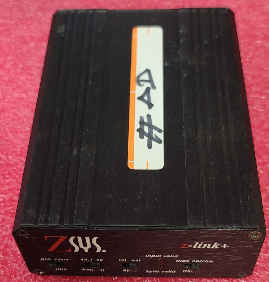 Z-Systems audio engineering Z-Link+ AES S/PDIF sync untested #AD