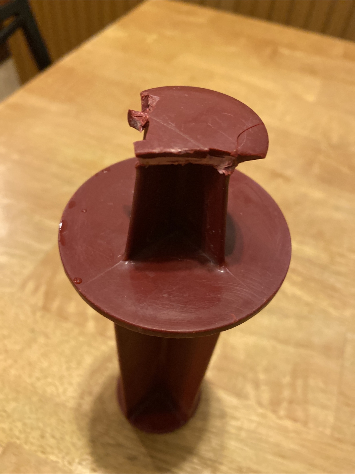 Pusher Small Vegetable Robot Coupe 6 inch (top handle chipped) fits other models