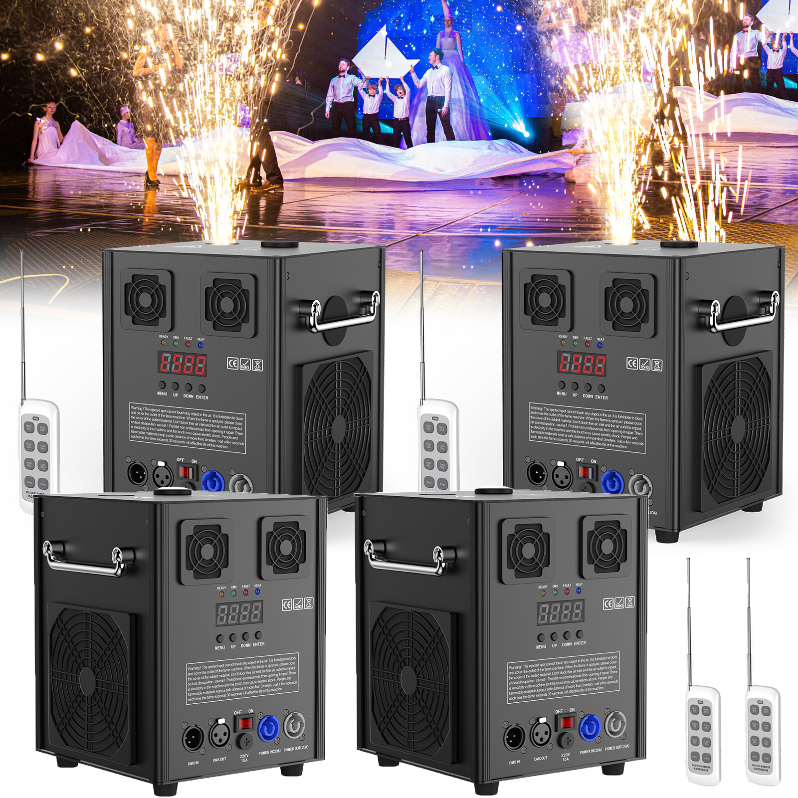 700W Cold Spark Machine Firework Machine DMX DJ Wedding Stage Effect Machine