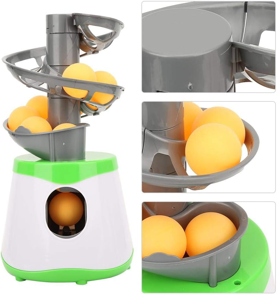 Automatic Machine for Beginners, 10 Balls Table Tennis Trainer Balls Launcher Tr