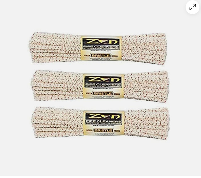 ZEN Bundles Zen Pipe Cleaners Hard Bristle, 132 Count (Pack of 3) Yellow