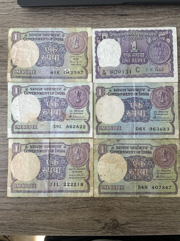 1 Indian Rupee Mixed Years Lot
