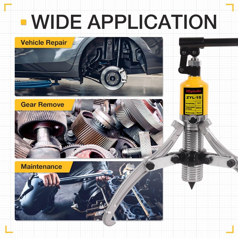 Bearing Puller w/2/3 Jaws Heavy Duty Hydraulic Puller Hydraulic Gear Puller