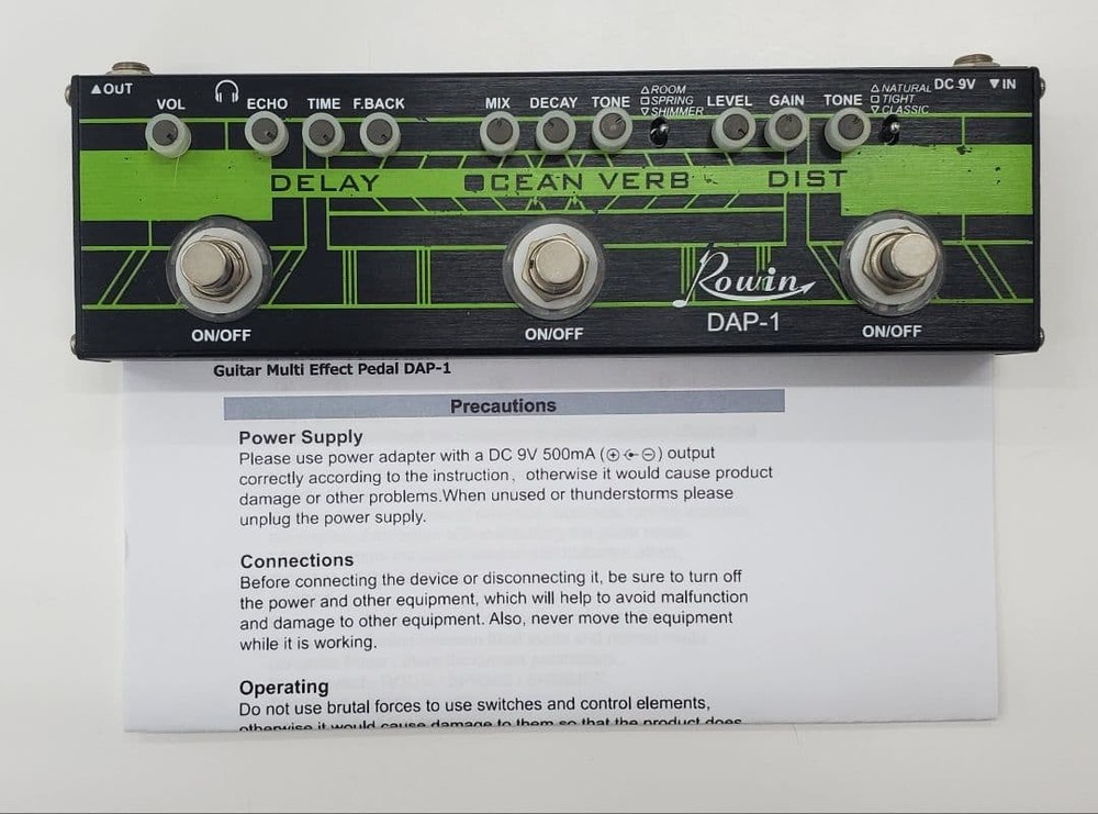 Rowin DAP-1 Guitar Multi-Effects Pedal