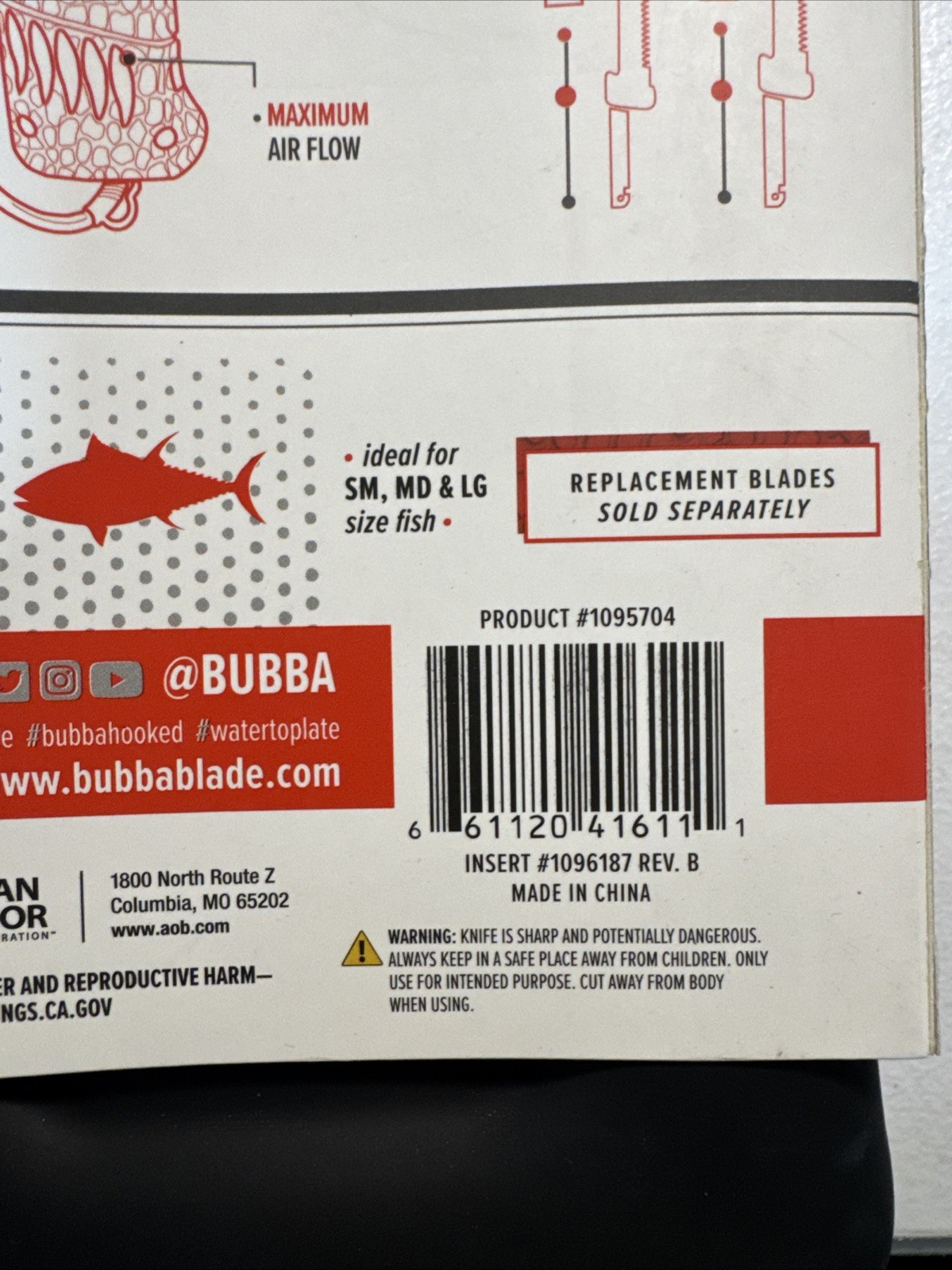 BUBBA 110V Electric Fillet Knife with Non-Slip Grip Handle, 4 Ti-Nitride S.S....