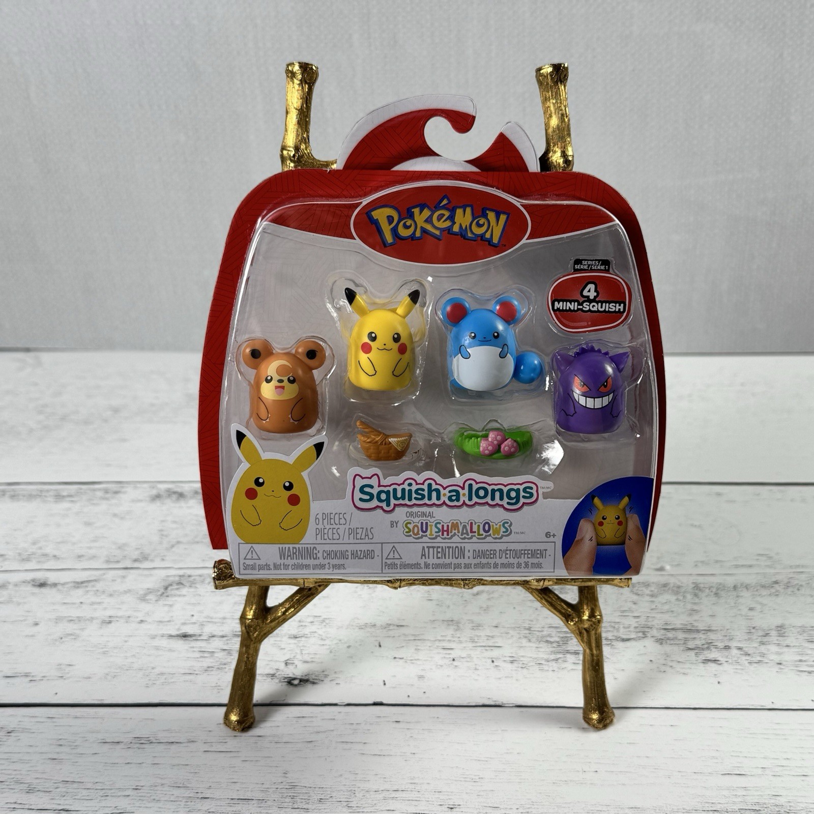 Squishmallows Lot of 2 Squishalongs Pokemon 4 Pack Pikachu Gengar Eevee More New