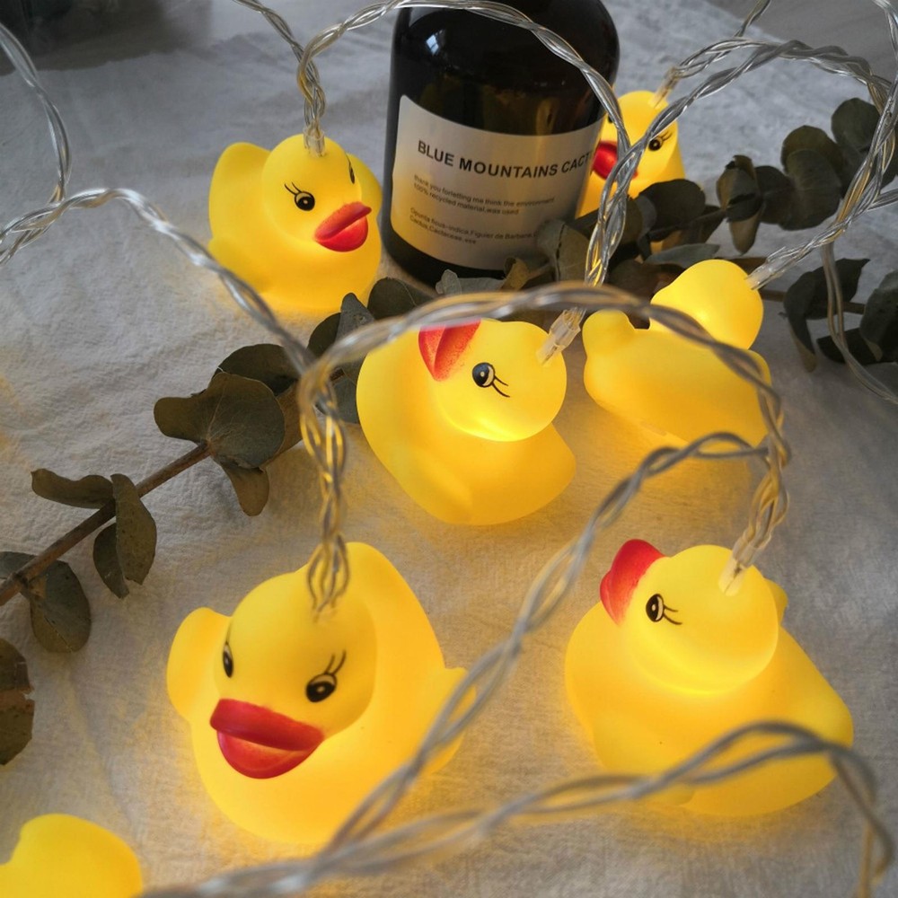 Garden Hanging String Light Cartoon Duck Ambient String Light for Indoor active