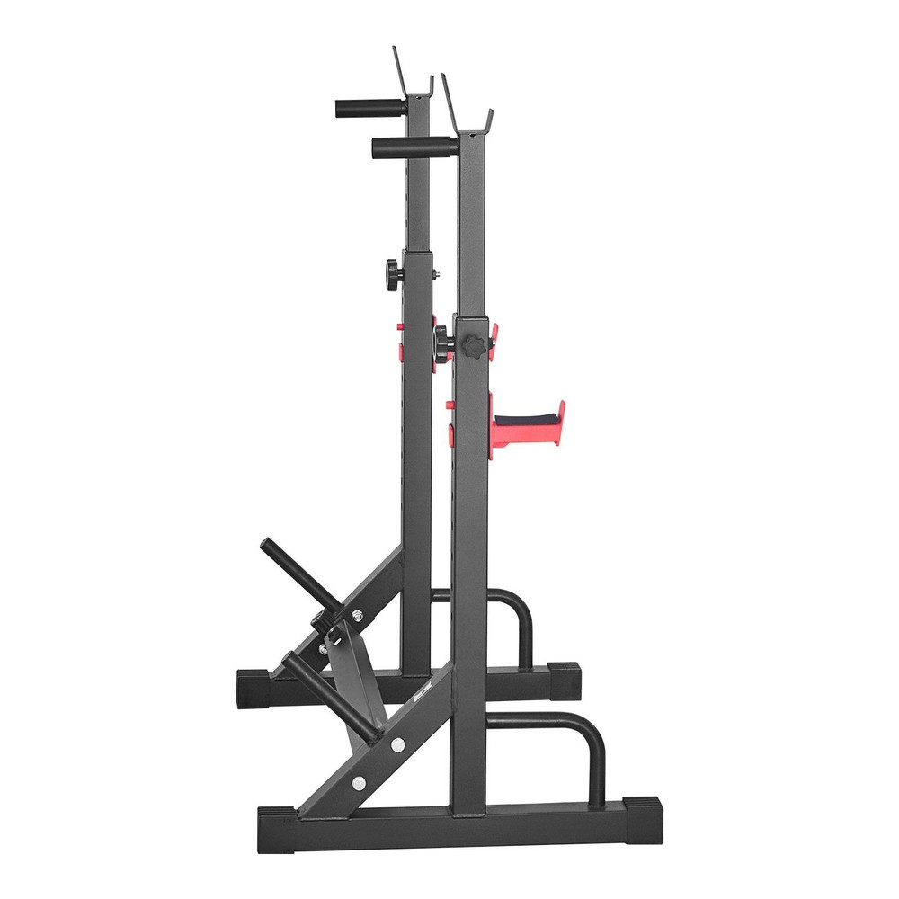 Compact Power Cage: 6.9 sq.ft, 550lb Support, Adjustable J-Hooks & Width
