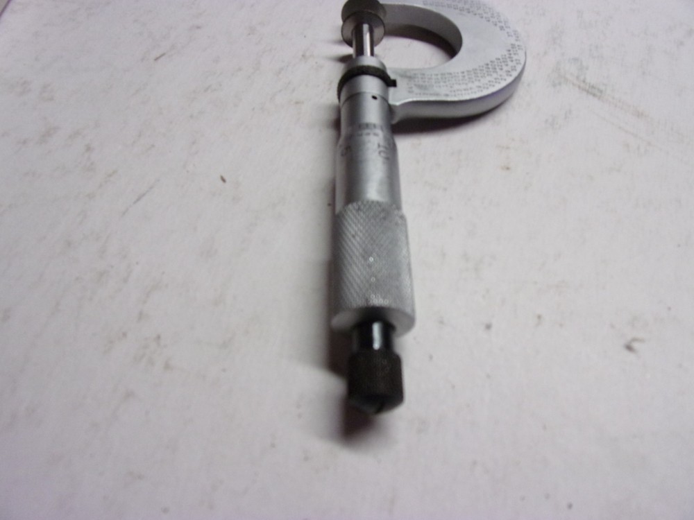 STARRETT #256 Disc Micrometer 0-1". .001" used
