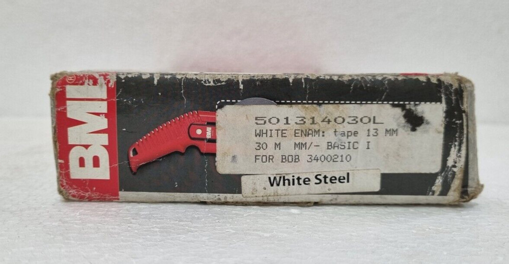 BMI BASIC 30M WHITE STEEL, COMPACT FRAME MEASURING TAPE