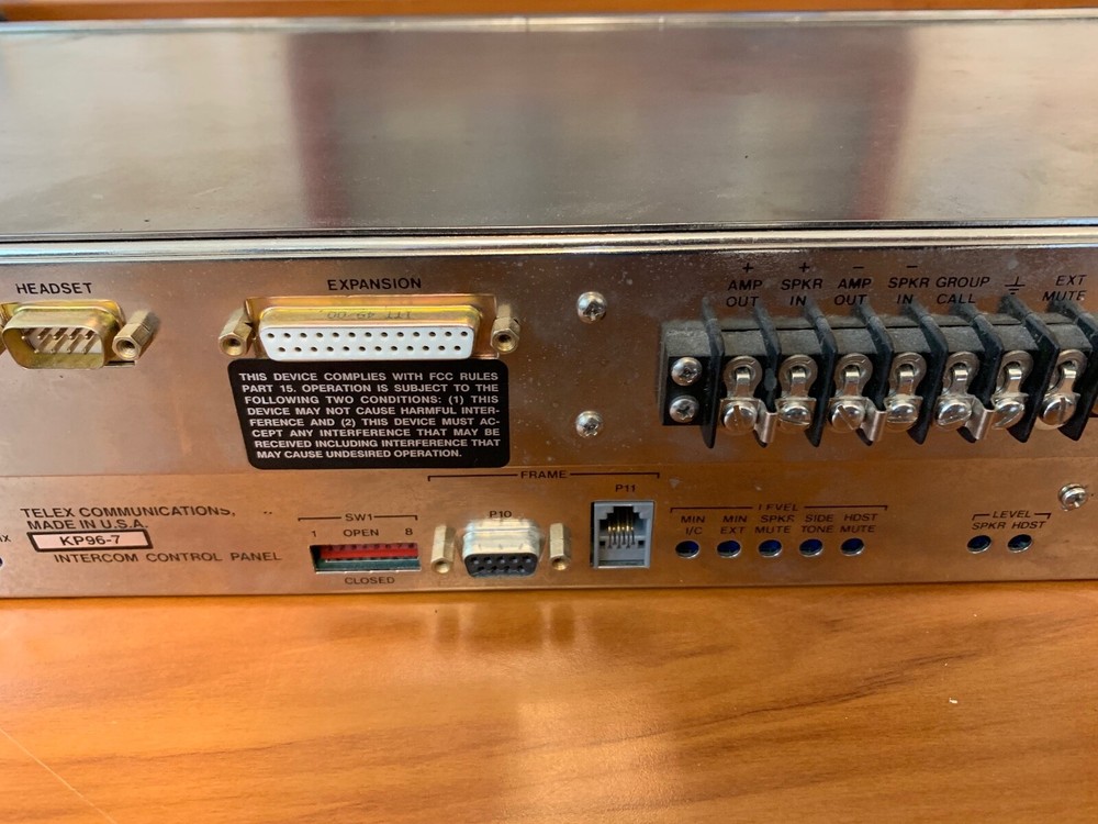 RTS Systems KP96-7 Telex Matrix Intercom Key Panel