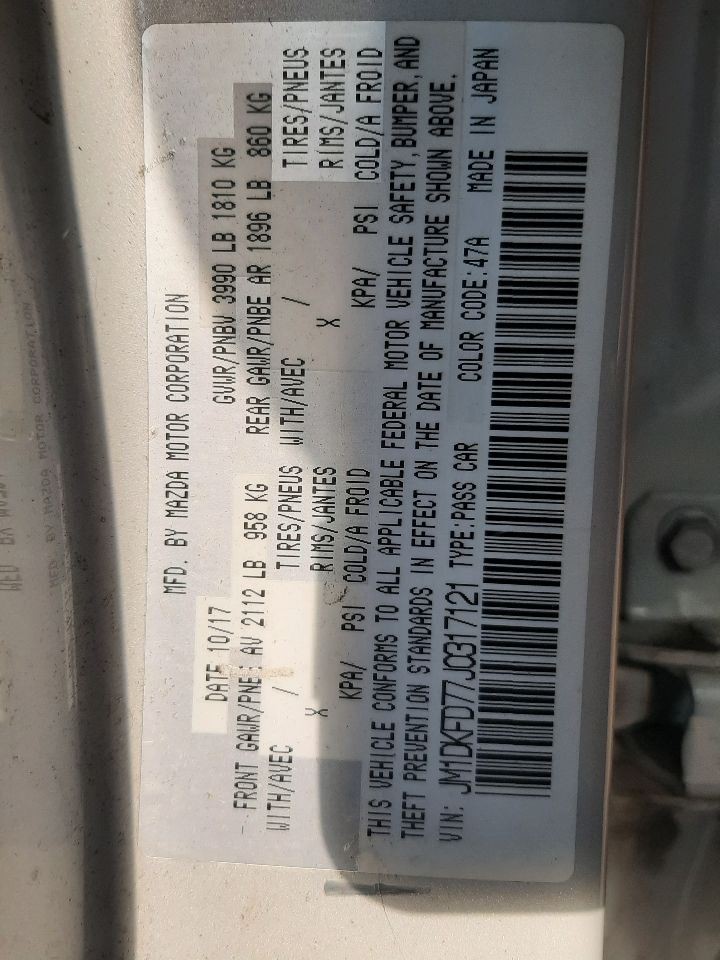 Camera/Projector Camera Front Windshield Mounted Fits 18-22 MAZDA CX-3 1064890