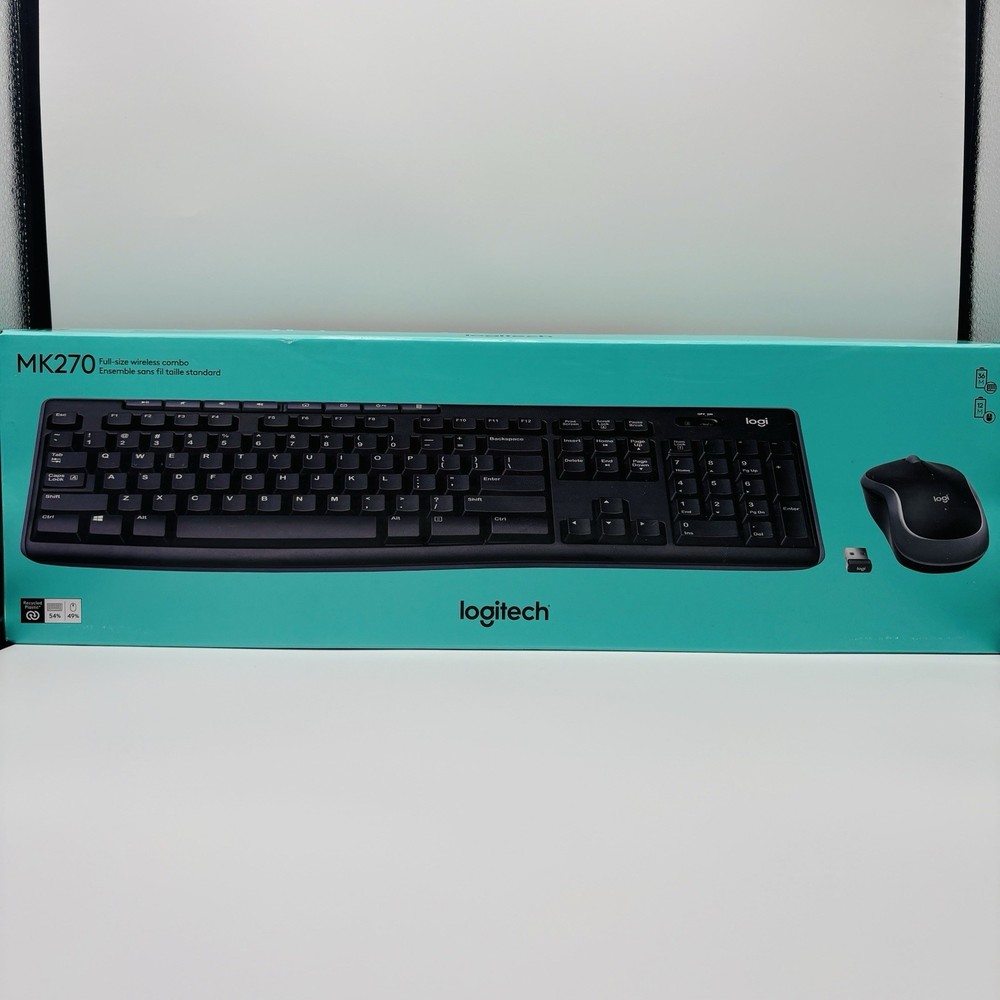 Logitech MK270 Wireless Keyboard and Mouse Combo - Sealed Box