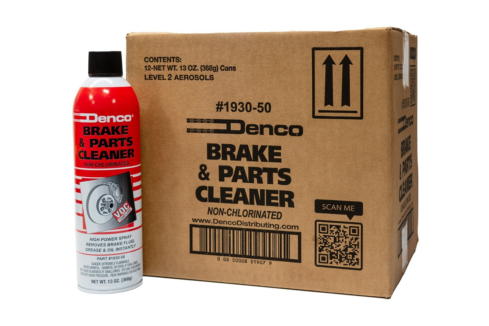 Denco #1930-50 Brake Cleaner - Non-Chlorinated - 13 OZ Cans - 6 to 192