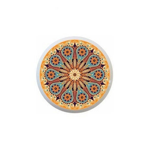 Orange Blue Mandala 000Misc Cabinet DRAWER Pull KNOB Ceramic