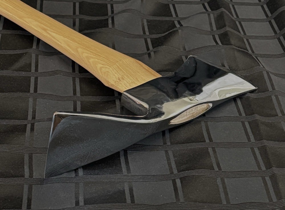 Chrome Pulaski Axe w/Hickory Handle Firefighter Award Presentation Gift