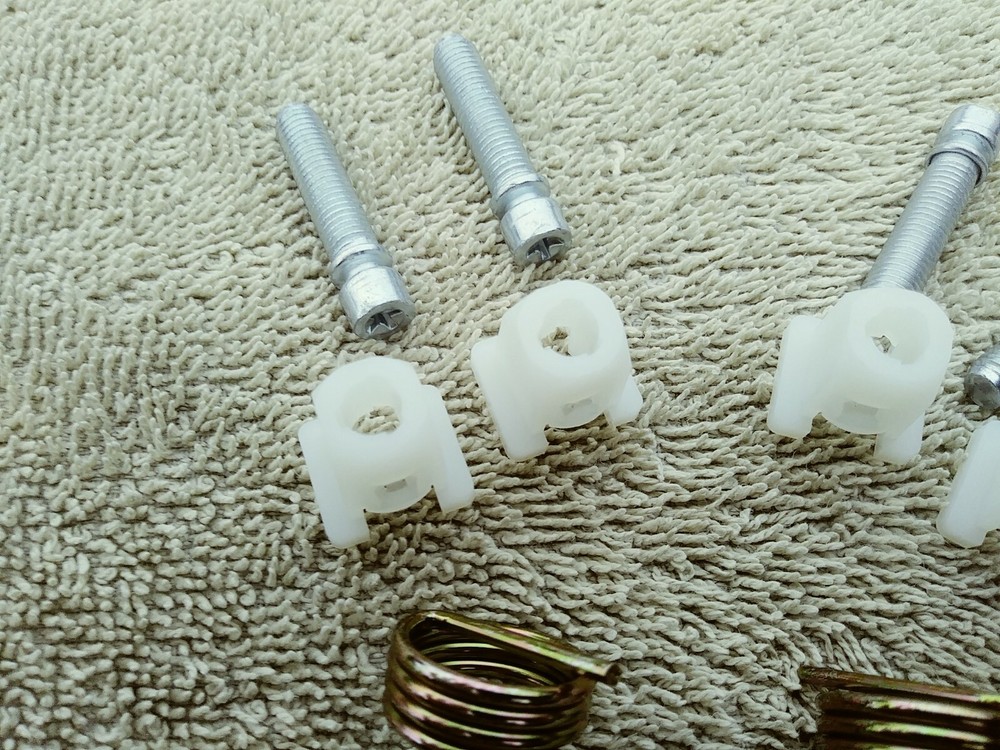1962-67 CHEVY II NOVA Headlamp Light Adjuster Screw Plastic Nut Spring Kit 10pcs