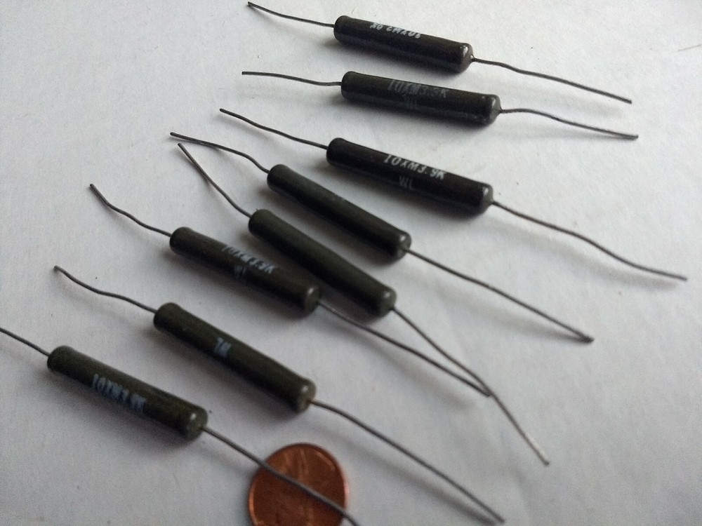 3.9k ohm 10 watt resistor Ward Lenard Wire Wound (10) Quantity