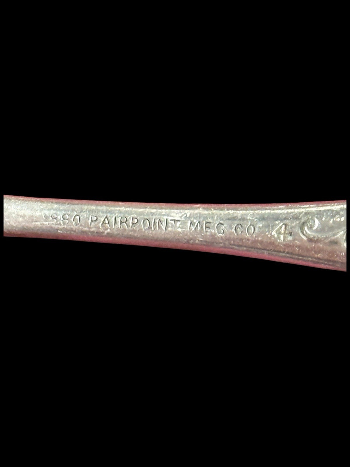 Antique Victorian Pairpoint Manufacturing Co Serving Fork 1880 Silverplate 6.75