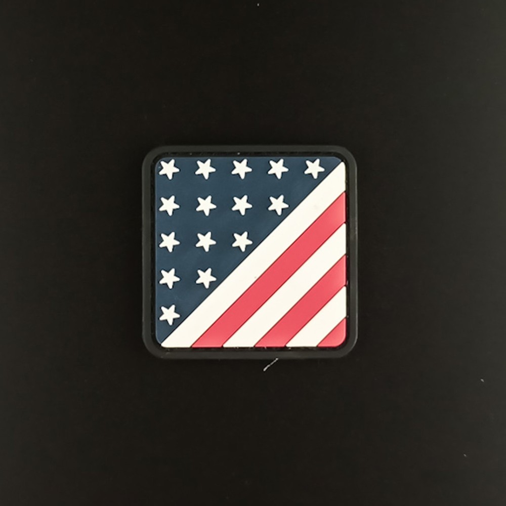PVC Morale Patch US Flag Velkro (see Pictures for size reference)