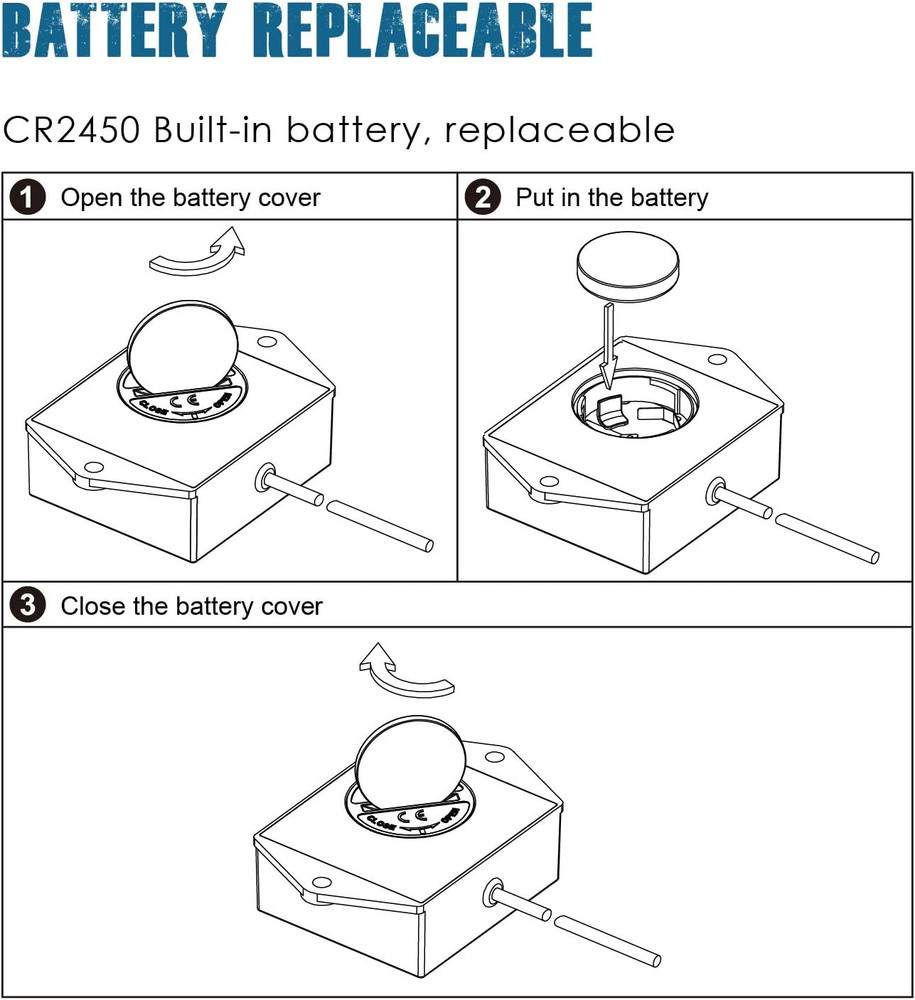 Digital Hour Meter Tachometer, Maintenance Reminder, Battery Replaceable, Automa