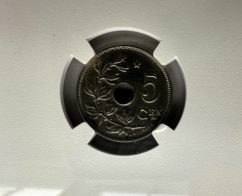1931 Belgium 5 Centimes KM# 67