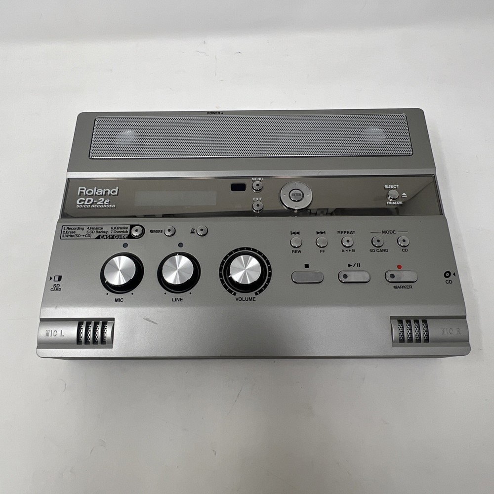 Roland CD-2E SD/ CD Recorder Digital Recording Working Used - No Remote