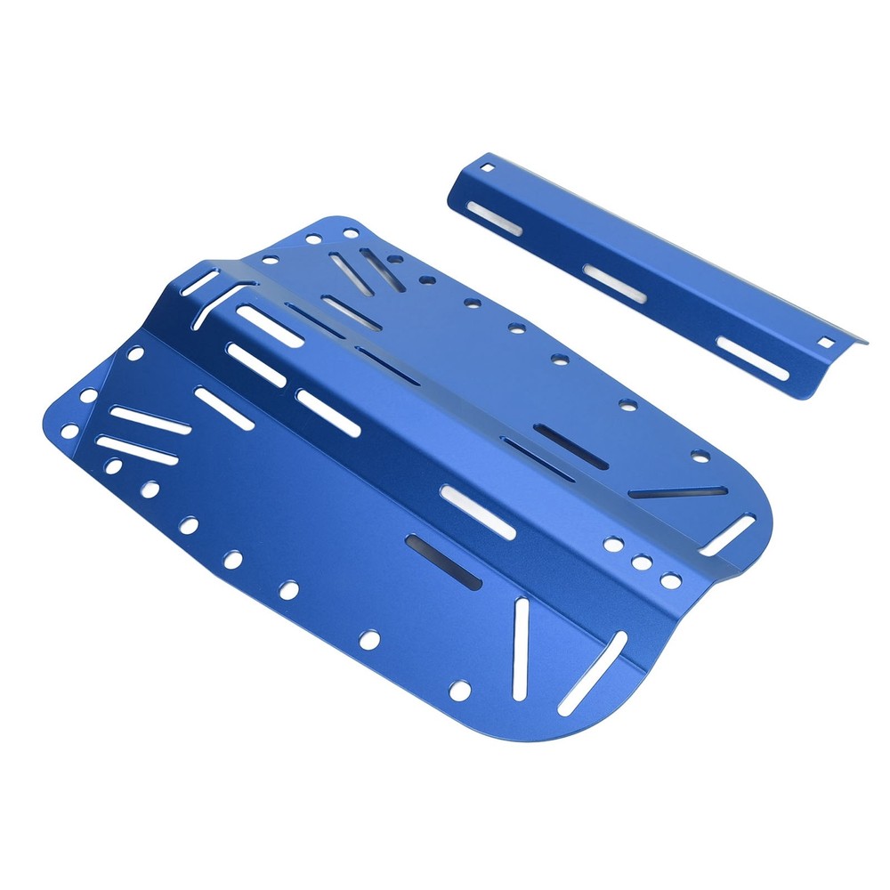 Blue Diving Backplate Aluminum Single Double Bottle Compatible Diver BCD WT