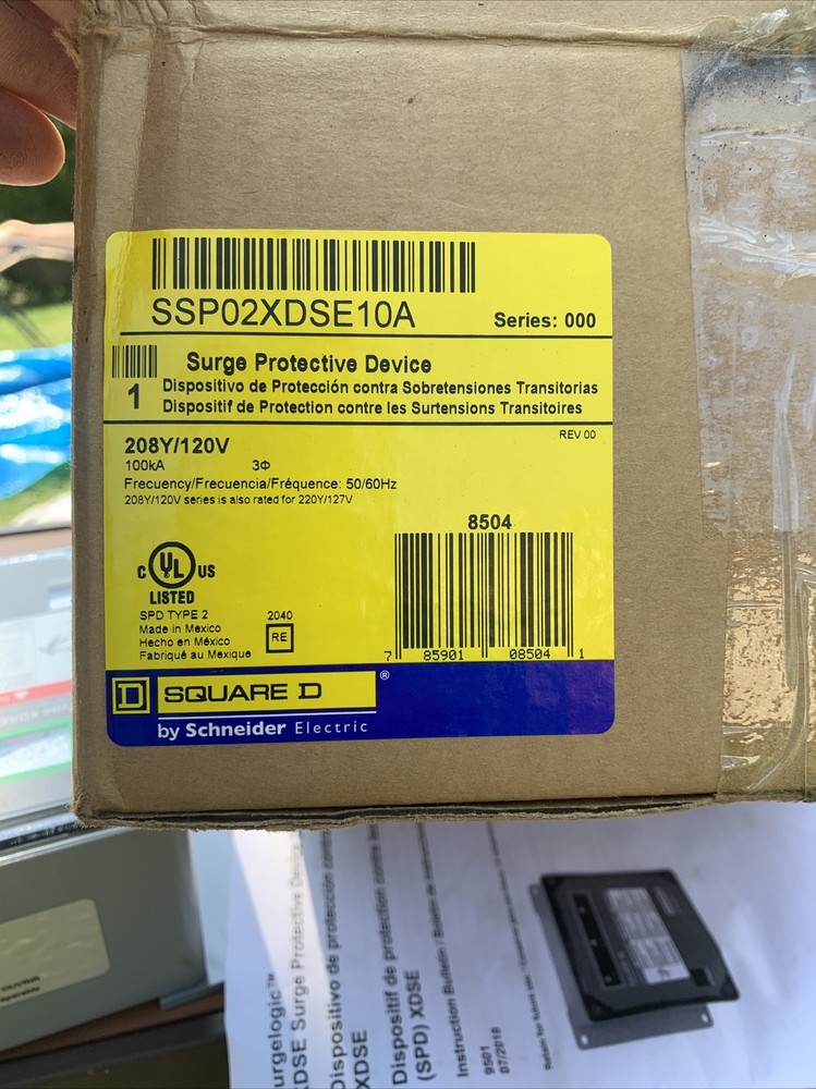 Square D Surge Protective Device (SPD) 208 Volt