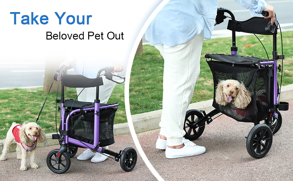 WALK MATE 3-Wheel Rolling WALK MATE 3-Wheel Rolling Adjustable Folding Rollator