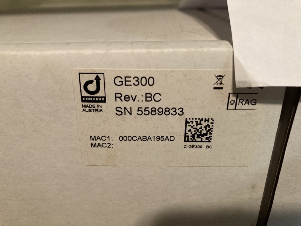 Commend GE300 Compact IP Intercom Server Basic Housing MSRP $2628