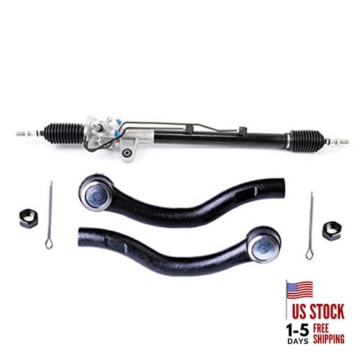 Power Steering Rack and Pinion Complete Assembly And 2*Outer Tie Rods