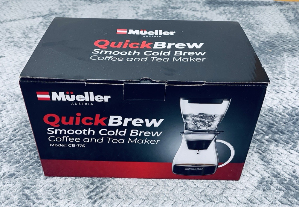 Mueller Quick Brew Smooth Cold Brew Coffee & Tea Maker CB-175 NIB