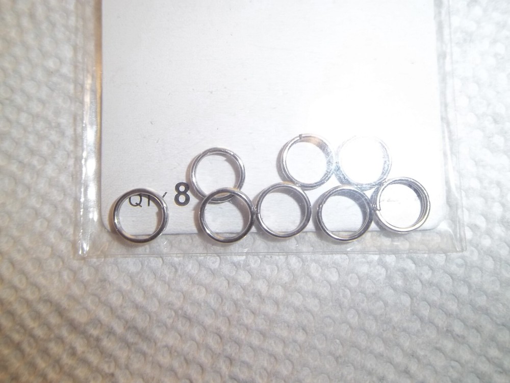 Eagle Claw Split Rings 8pk SIZE-4 NEW (4468)