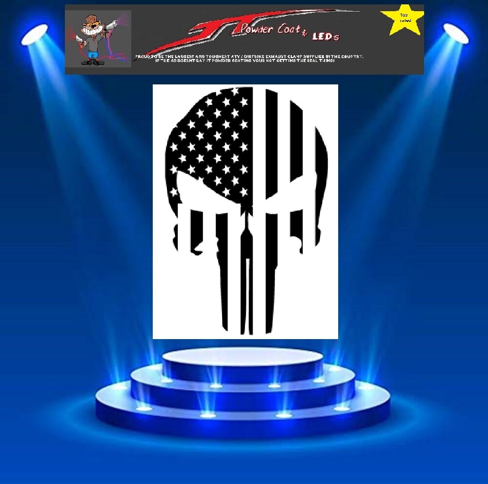 Punisher Flag Stencil  Template Airbrush Paint  #12