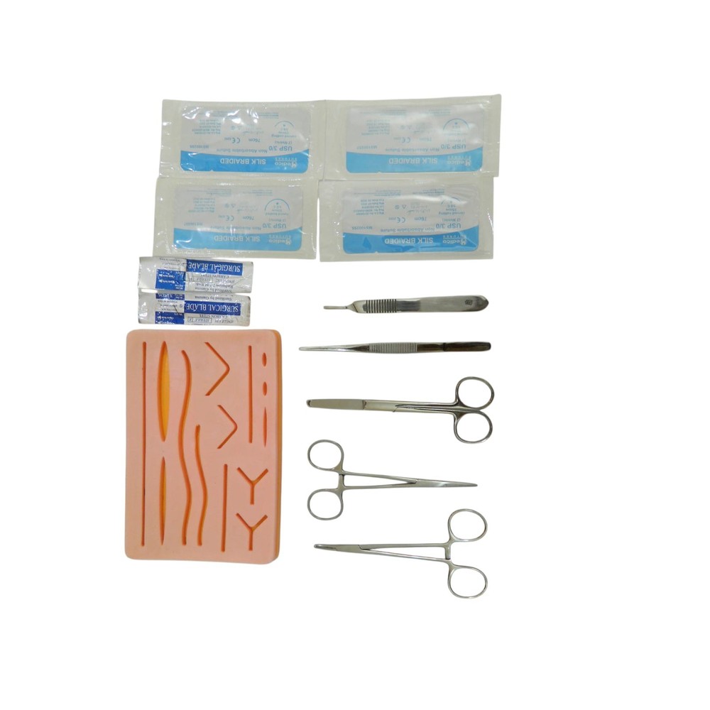 Complete Practice Student Suture Practice Kit for Medical Students Training
