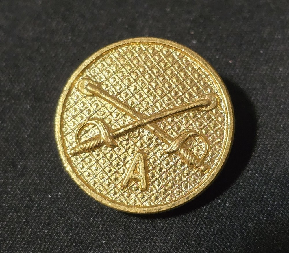 1926-37 Type 2 Gilt Cavalry Troop A Collar Disk - SB