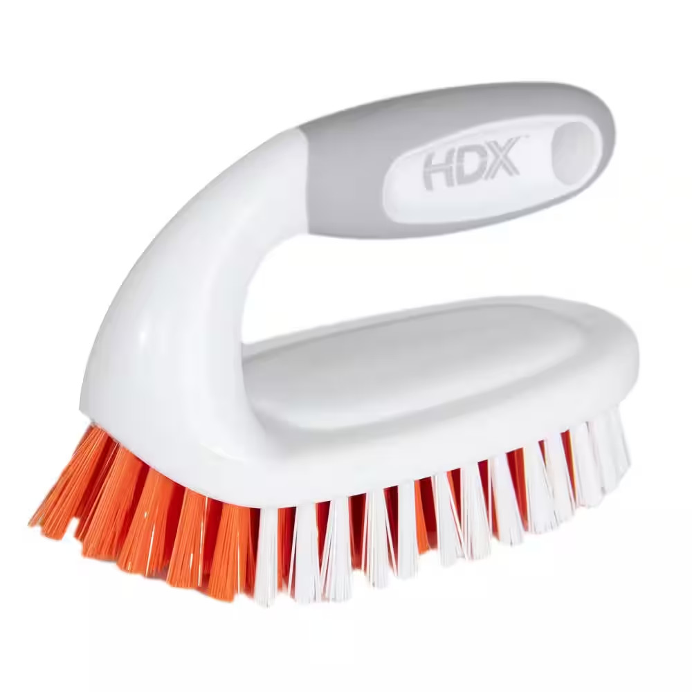 Scrub Brush 6 In. Iron Handle 1-Pack
