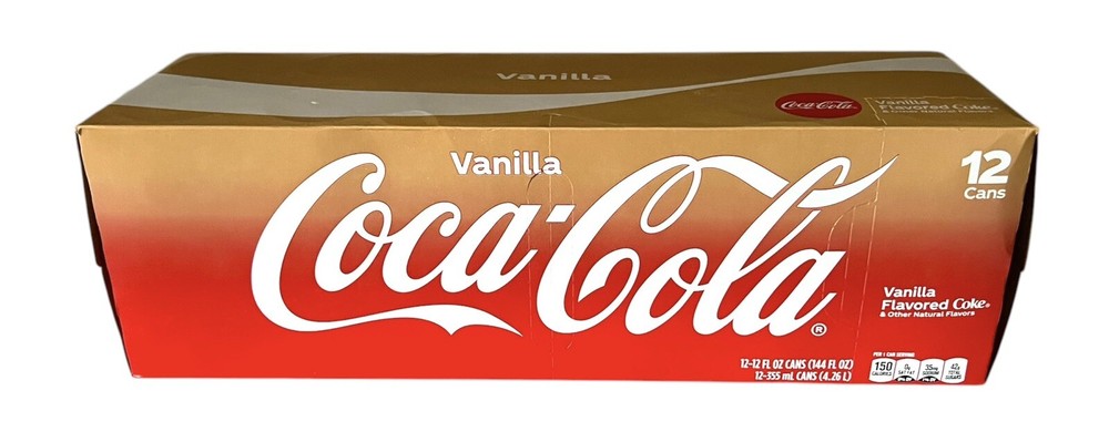 Coke Vanilla Flavored Cola 12 pack Coca Cola