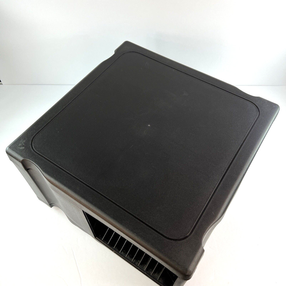 Alpha 48 CD Carousel Holder Spinning Compact Disc Storage Black Tower Rack Case