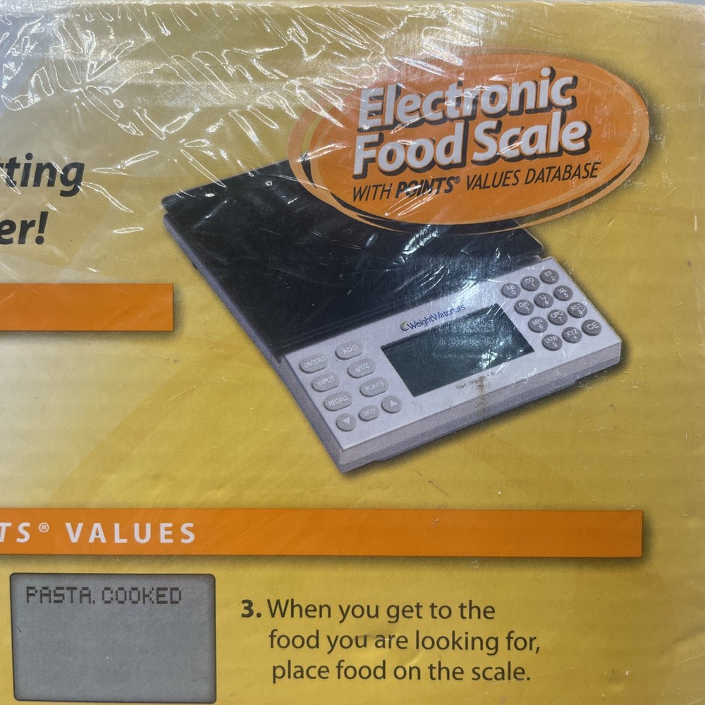 Weight Watchers Electronic Food Scale w/Points Values Database LARGE DISPLAY